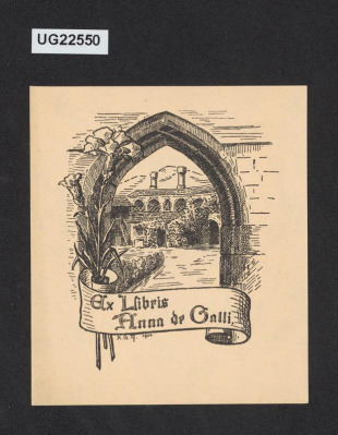 Ex libris Anna de Galli