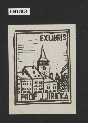 Exlibris prof J. Jiřička