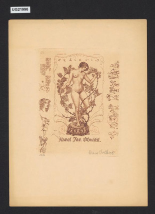 Ex Libris Karel Jar. Obrátil