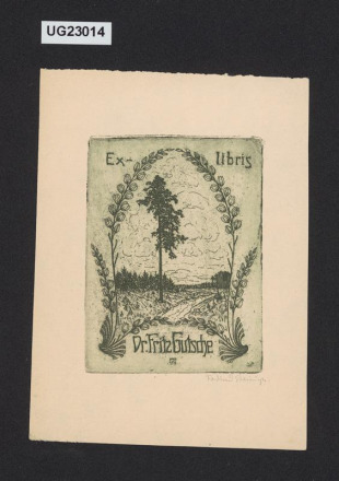 Ex libris Dr. Fritz Gutsche