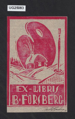 Ex libris B. Forsberg