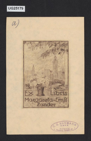 Ex libris Margareta u. Ernst Zander