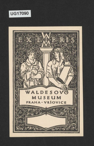 Ex libris Waldesovo museum Praha - Vršovice