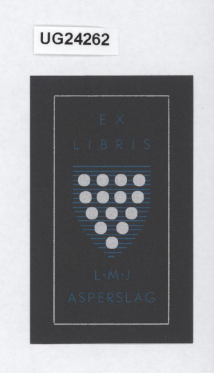 Ex libris L. M. J. Asperslag