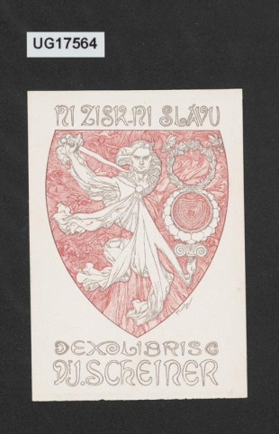 Ex libris Dr. J. Scheiner