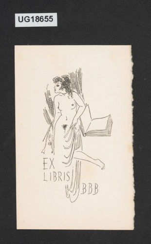 Ex libris BBB (Bedřich Beneš Buchlovan)