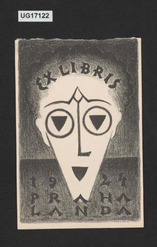 Ex libris Landa Praha 1924