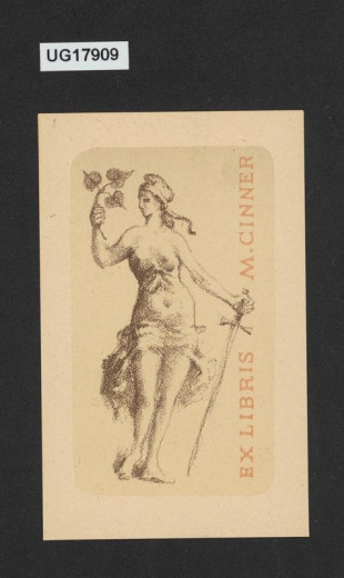 Ex libris M. Cinner