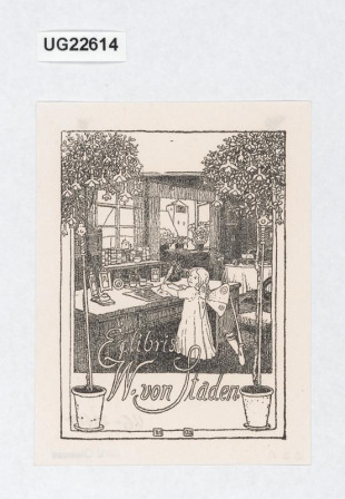 Ex libris W. von Staden