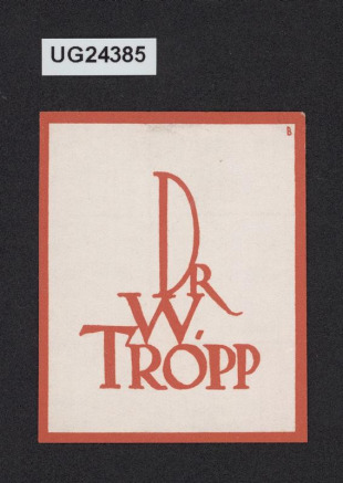 navštívenka Dr. W. Tropp