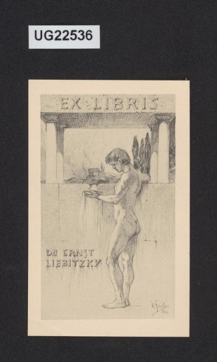 Ex libris Dr. Ernst Liebitzky