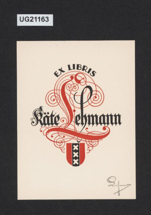 Ex libris Käte Lehmann
