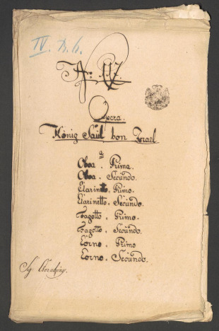 Opera "König Saul von Israel" (Ouvertura)