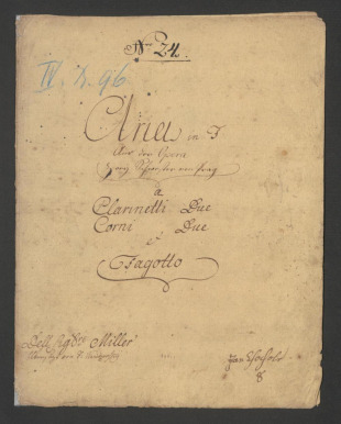 Aria in F Aus der Opera Zwey Schwester von Prag